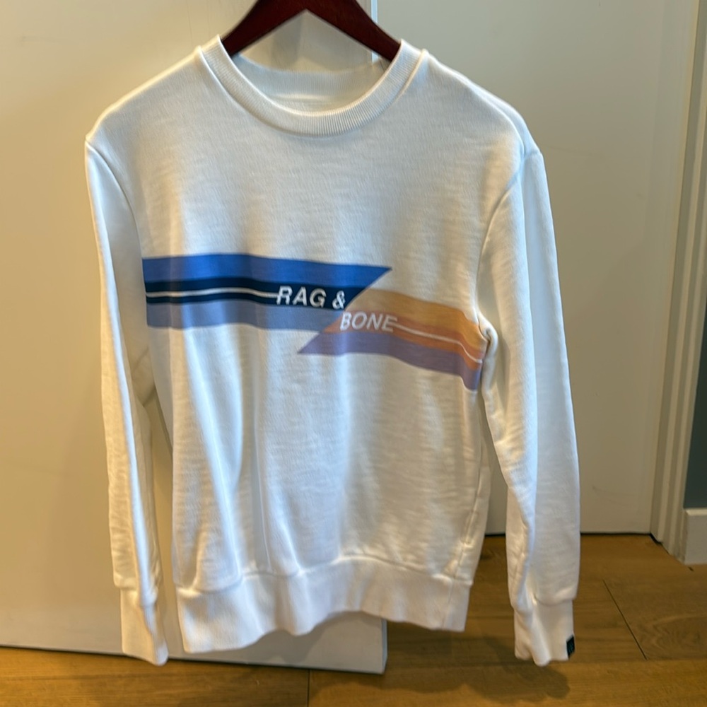 Rag and Bone white sweatshirt